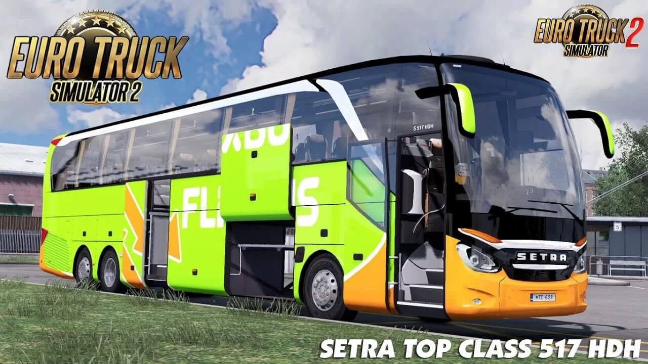 اتوبوس Setra Top 517 HDH 2020 + داخلی ورژن 3.6