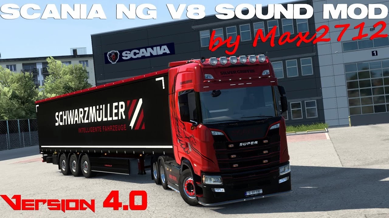 صدا برای کامیون SCANIA NG V8 ورژن 5.0