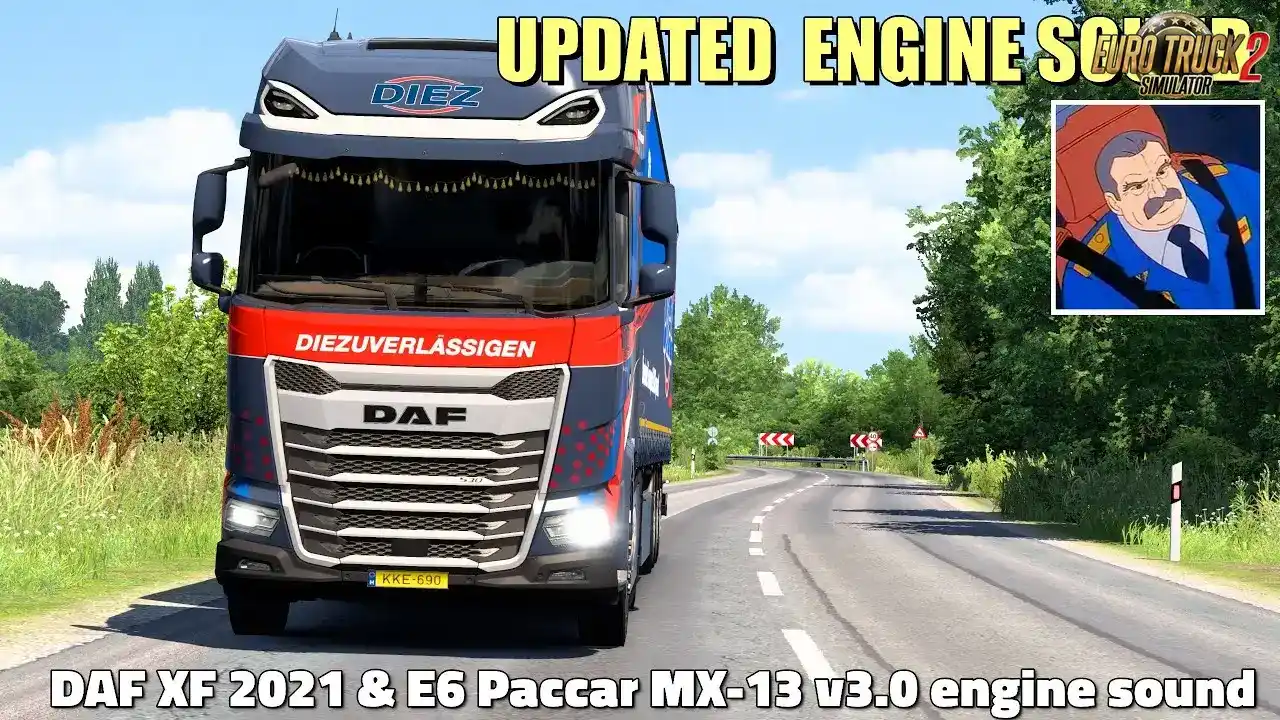 صدای موتور Daf XF E6 Paccar MX 13