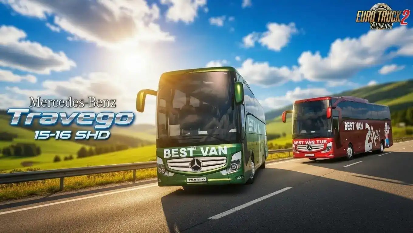 بسته اتوبوس مرسدس بنز Travego 15-16 SHD